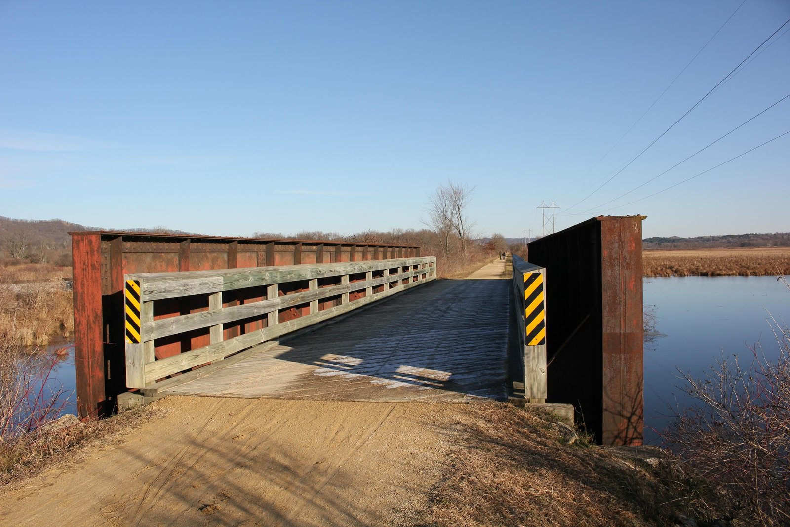 Looking east